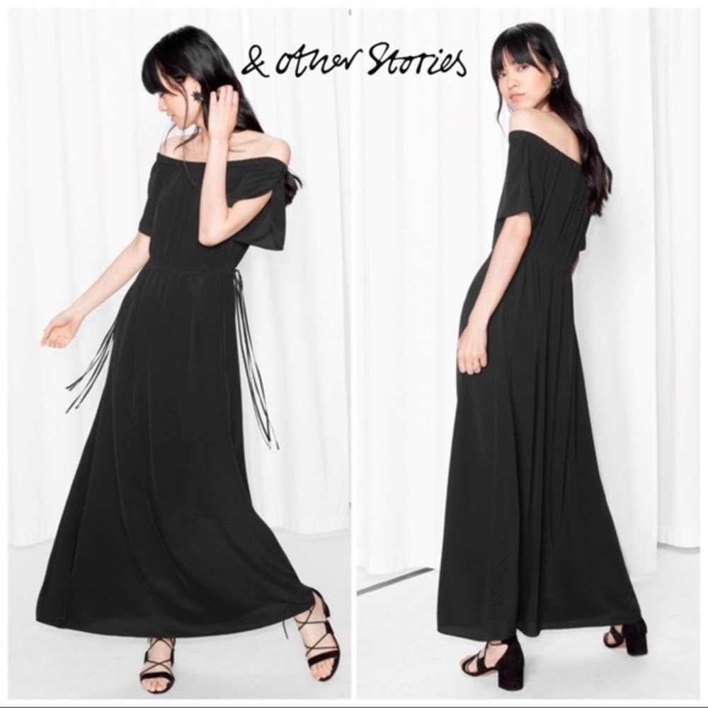 & other stories black dress
